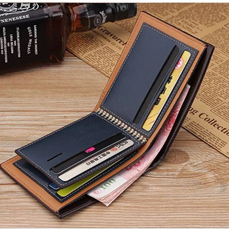 Men's short design wallet, fashion PU leather pocket wallet (Fuerdanni) - Oshi.pk - Buy & Sell Online