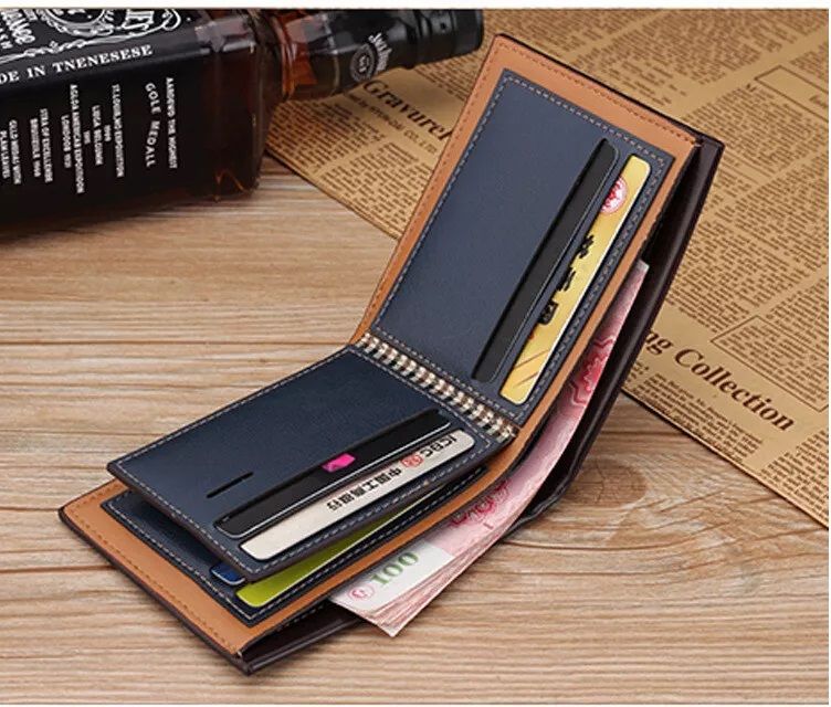 Men's short design wallet, fashion PU leather pocket wallet (Fuerdanni) - Oshi.pk - Buy & Sell Online