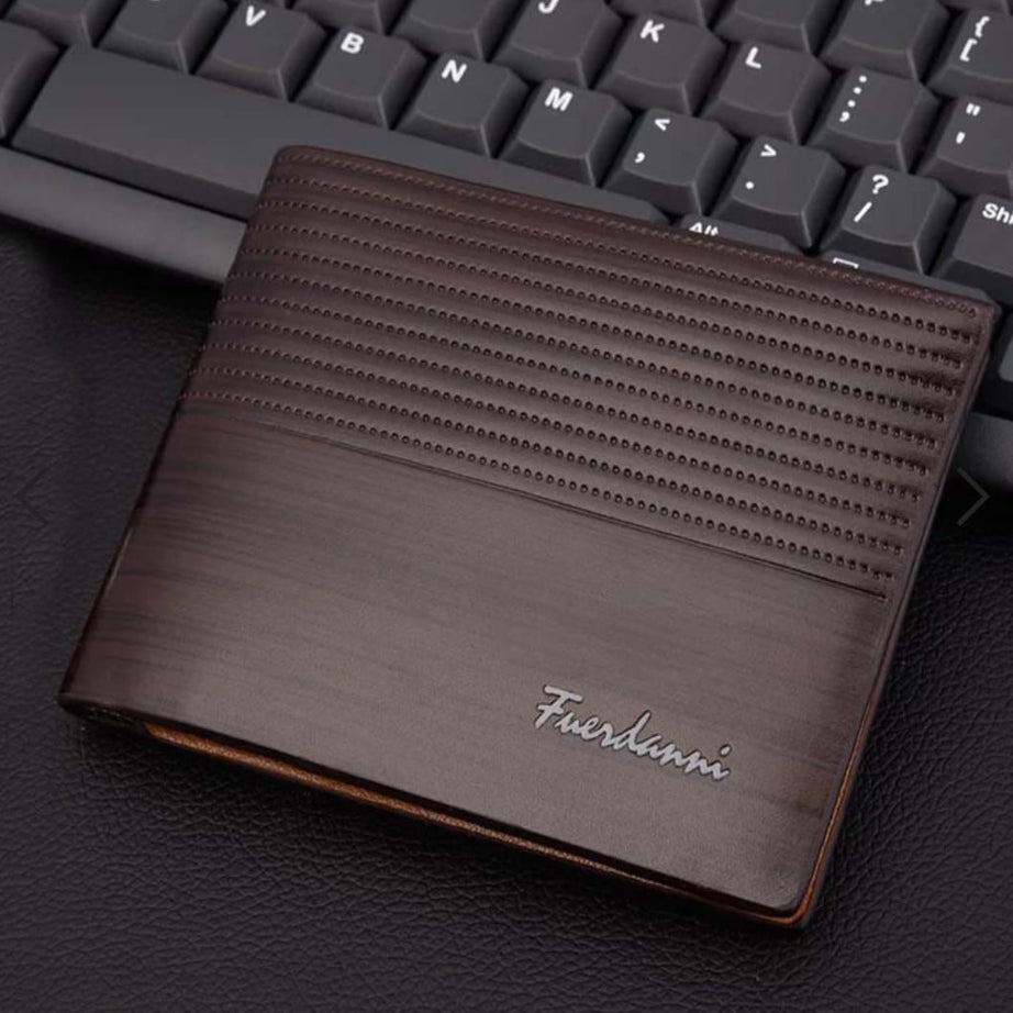 Men's short design wallet, fashion PU leather pocket wallet (Fuerdanni) - Oshi.pk - Buy & Sell Online