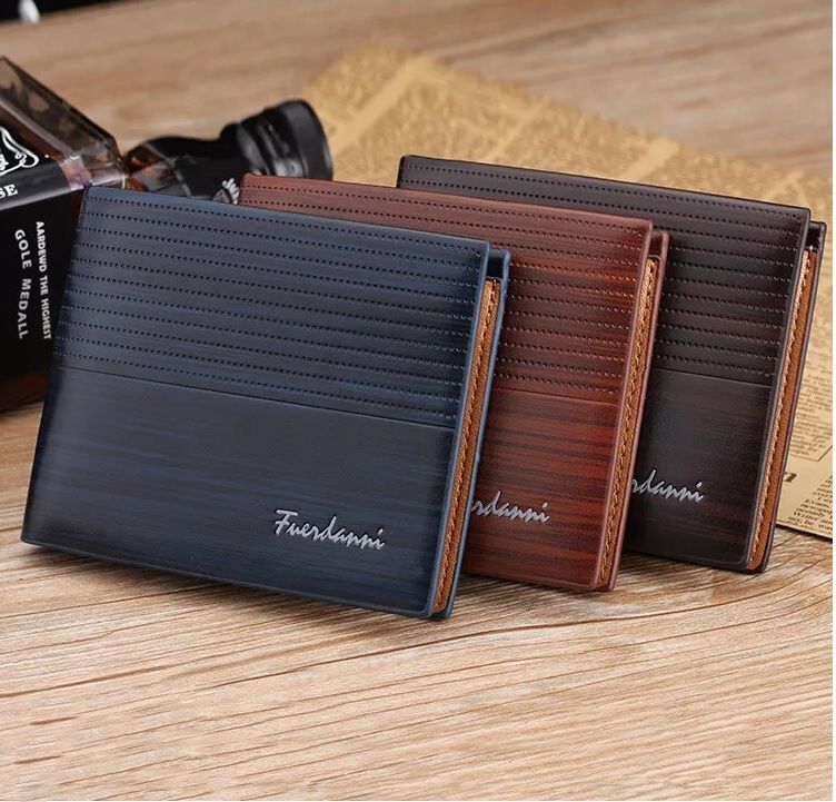 Men's short design wallet, fashion PU leather pocket wallet (Fuerdanni) - Oshi.pk - Buy & Sell Online