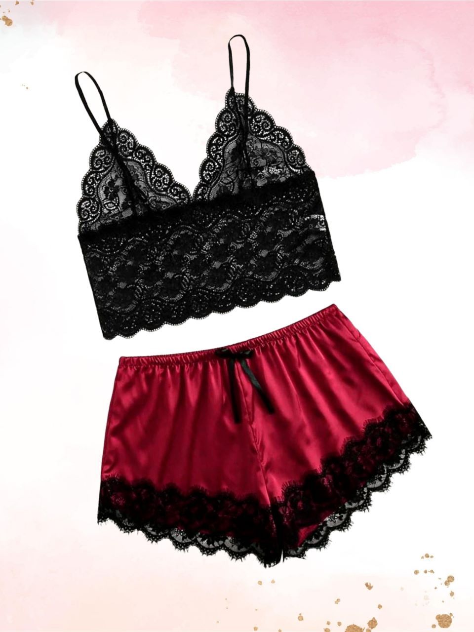 Bridal Laced Silk Lingerie Set – 2pc Set - Oshi.pk - Buy & Sell Online