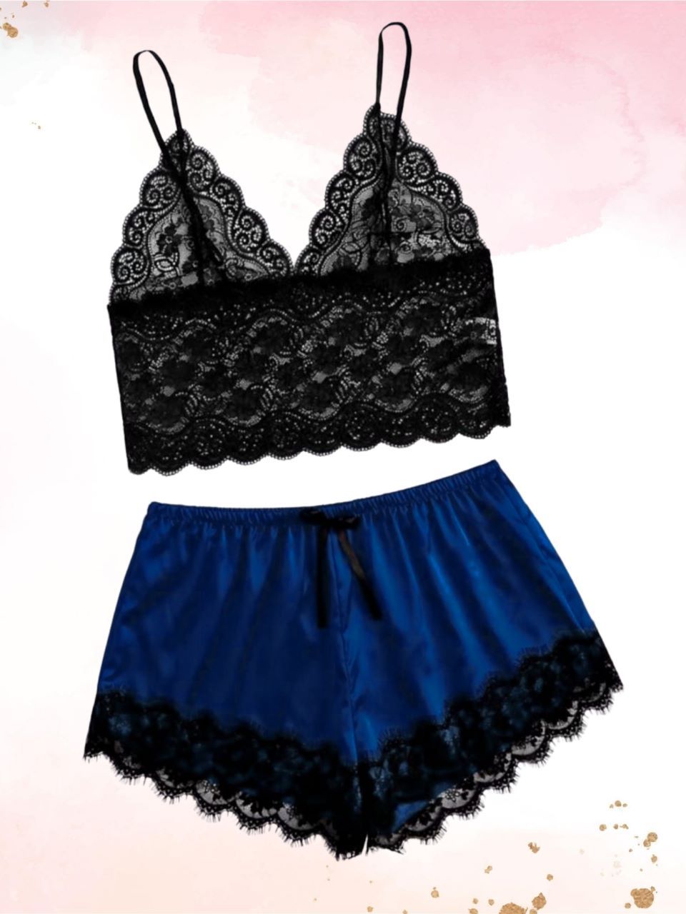 Bridal Laced Silk Lingerie Set – 2pc Set - Oshi.pk - Buy & Sell Online