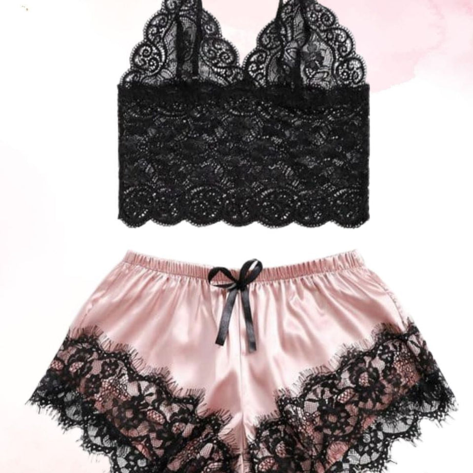 Bridal Laced Silk Lingerie Set – 2pc Set - Oshi.pk - Buy & Sell Online