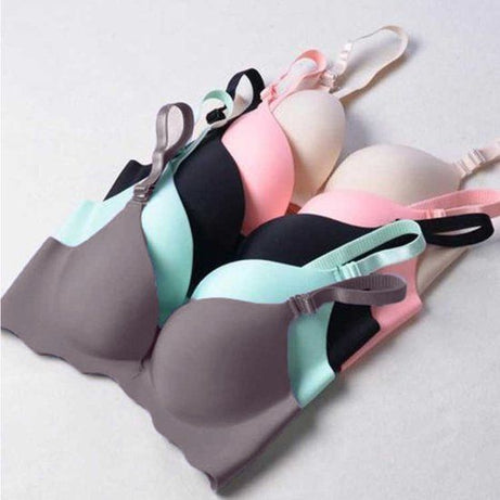 Women Sexy Solid Color Seamless Wavy Breathable Push Up Bra - Oshi.pk - Buy & Sell Online