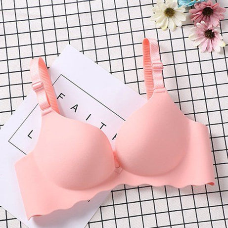 Women Sexy Solid Color Seamless Wavy Breathable Push Up Bra - Oshi.pk - Buy & Sell Online