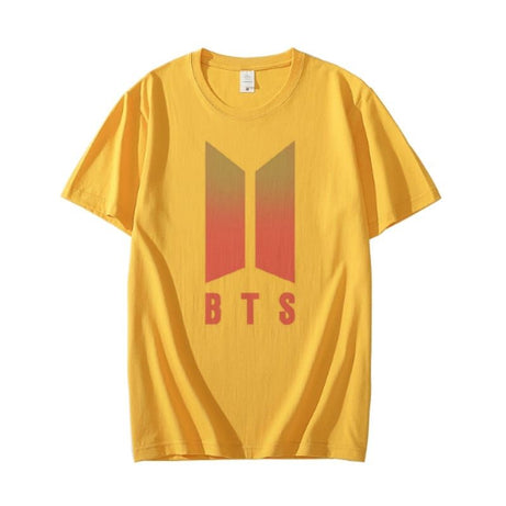 BTS New Design Printed Cotton Half Sleeves O Neck Yellow T Shirt For Women - Oshi.pk - Buy & Sell Online