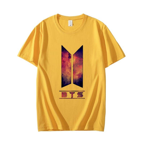 BTS New Design Printed Cotton Half Sleeves O Neck Yellow T Shirt For Women - Oshi.pk - Buy & Sell Online