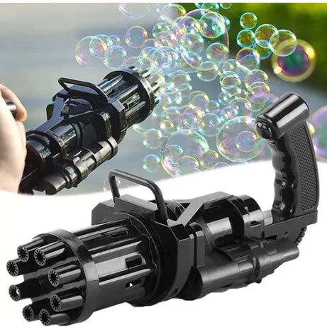 Bubble Machine, 8-Hole Huge Amount Bubble Maker, Cool Toys Gift Gatling Bubble Guns Automatic Bubble Machine for Kids,Electric Bubble Gun Toy,Bubble M