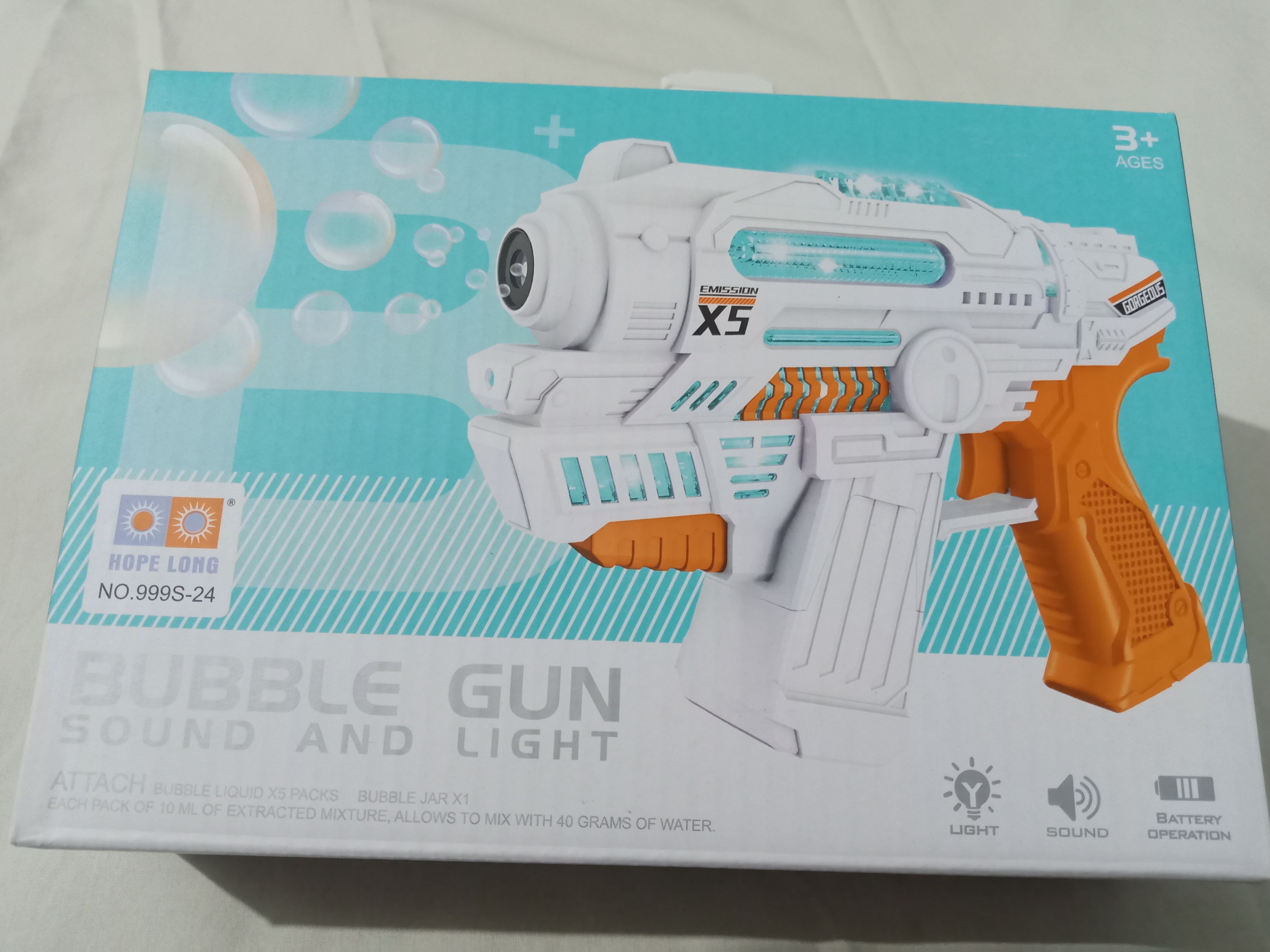 Bubble Machine Gun - Light n Sound - Battery operated - Soap Bottles - Oshi.pk - Buy & Sell Online