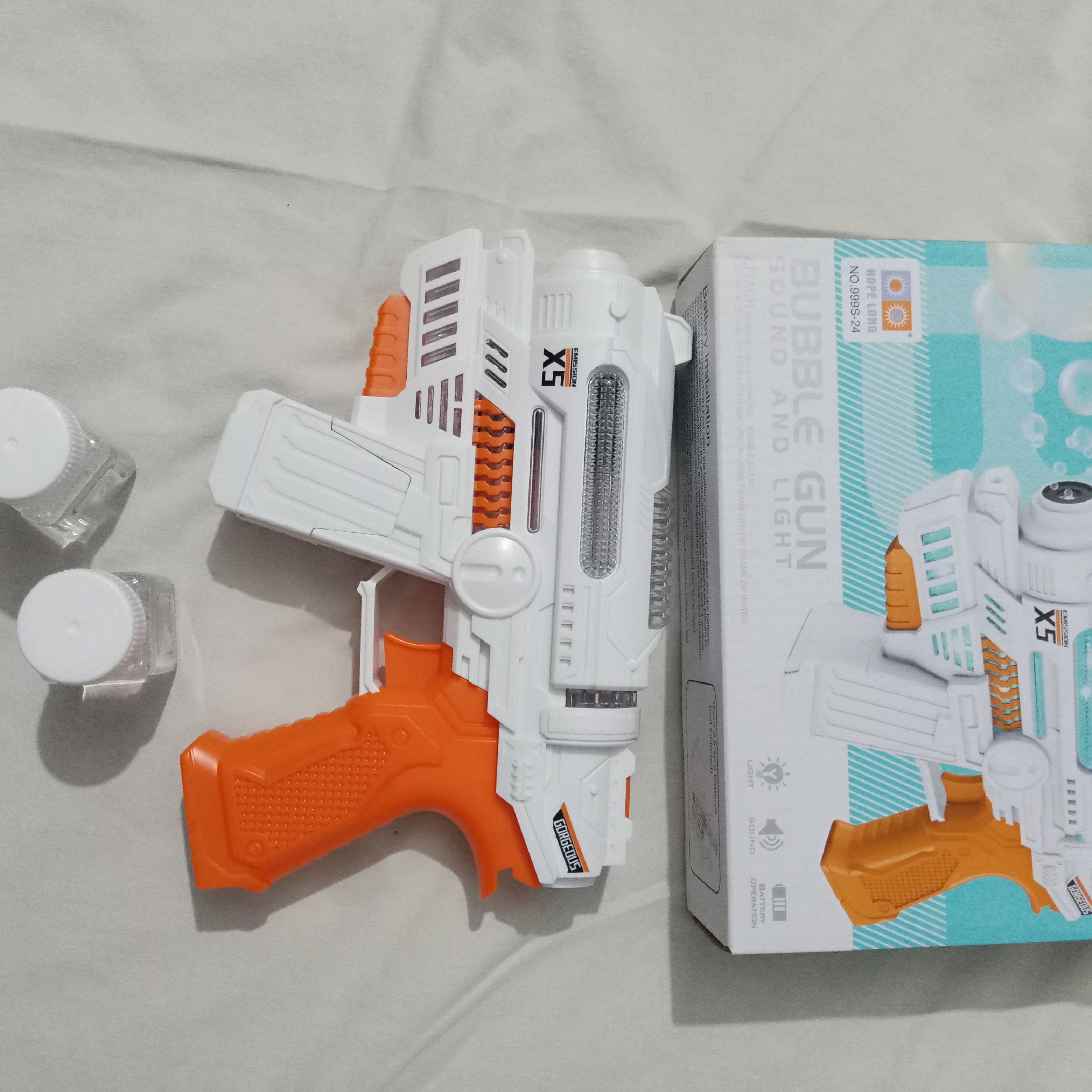 Bubble Machine Gun - Light n Sound - Battery operated - Soap Bottles - Oshi.pk - Buy & Sell Online