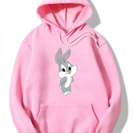 Bunny Printed Hoodie For Women and Girls - Oshi.pk - Buy & Sell Online