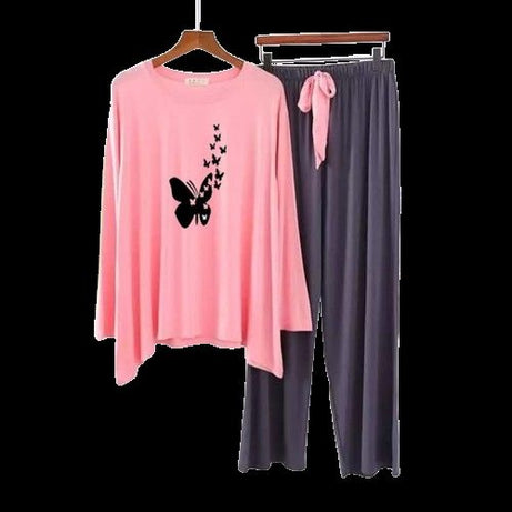 Butterfly Printed T-shirt & palazzo trousers Night Dress For Women's. - Oshi.pk - Buy & Sell Online