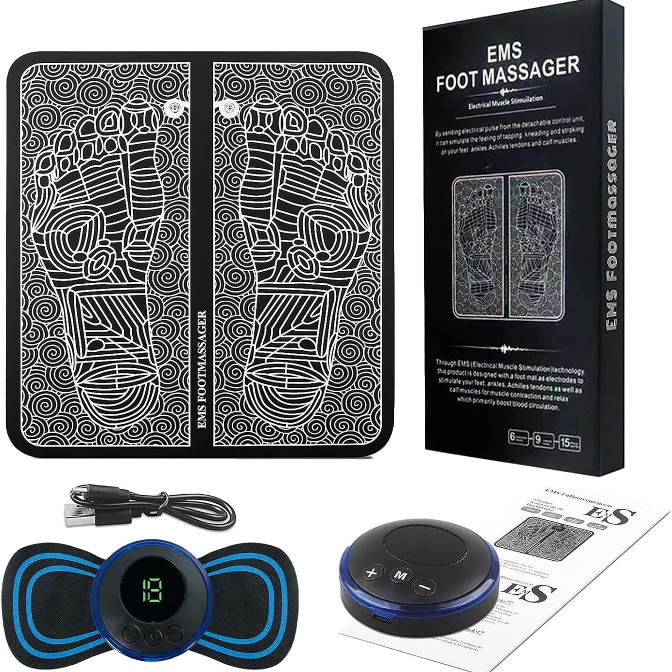 Buy 1 Ems Foot Massager Get 2 Mini Neck Massager Free (1 Foot Massager + 2 Neck Massager Free)