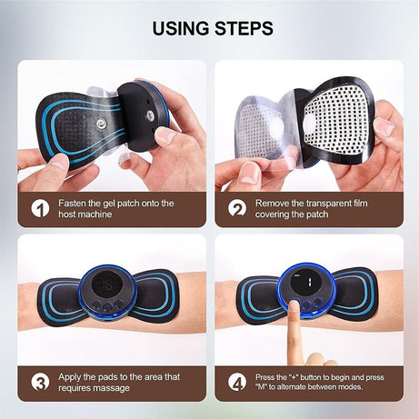 Buy 1 Get 1 Free Ems Mini Neck Massager Pain Relief Butterfly Men & Women