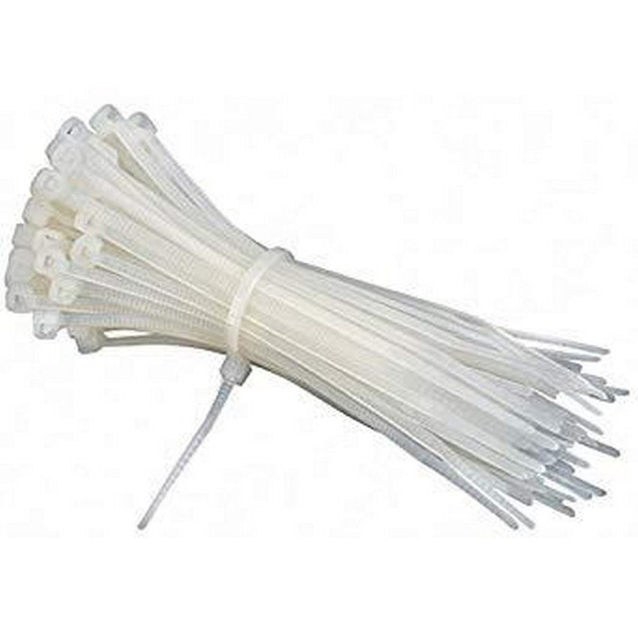 Cable Tie White Clip Nylon Plastic Wire Zip Ties Self Locking 4 Inch ( 100 Piece In Packet ) - Oshi.pk - Buy & Sell Online