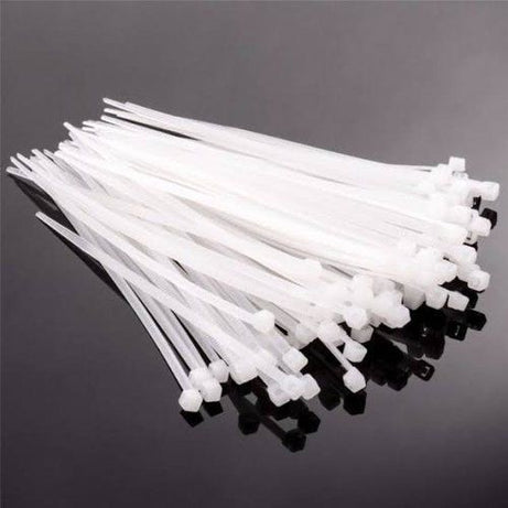 Cable Tie White Clip Nylon Plastic Wire Zip Ties Self Locking 4 Inch ( 100 Piece In Packet ) - Oshi.pk - Buy & Sell Online