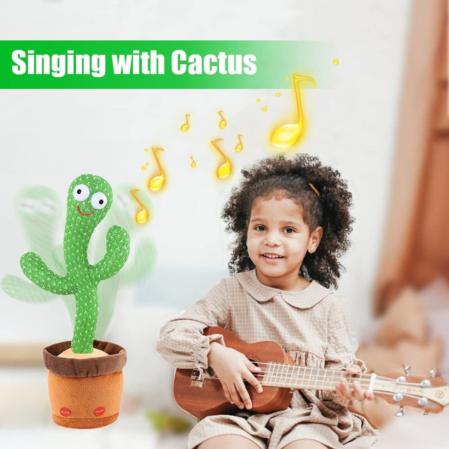 Cactus Funny Electronic Shaking Cactus Singing Dancing Cactus Cute Plush Toy Record Talk Stuffed Toy Cactus Doll With Music Children Stuffed Toy - Oshi.pk - Buy & Sell Online