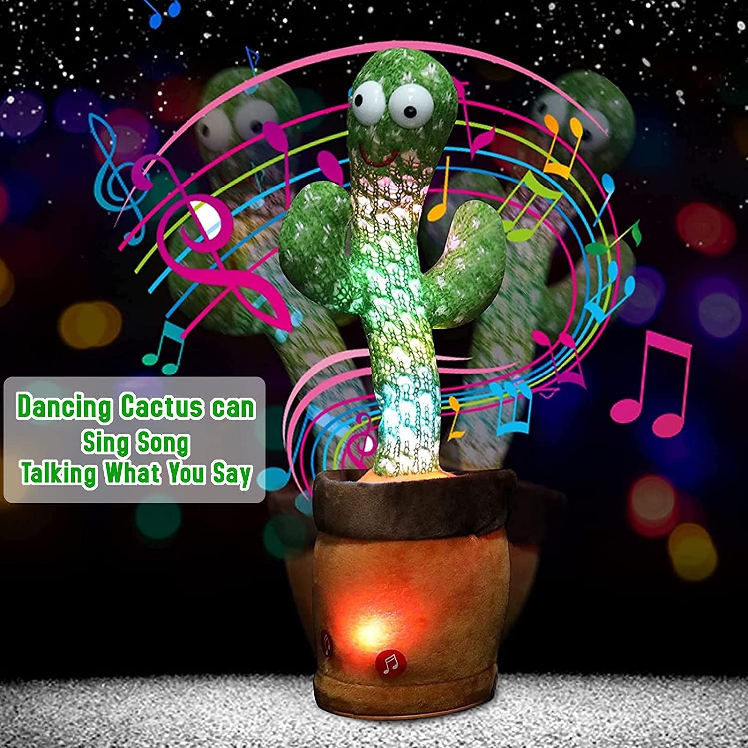 Cactus Funny Electronic Shaking Cactus Singing Dancing Cactus Cute Plush Toy Record Talk Stuffed Toy Cactus Doll With Music Children Stuffed Toy - Oshi.pk - Buy & Sell Online