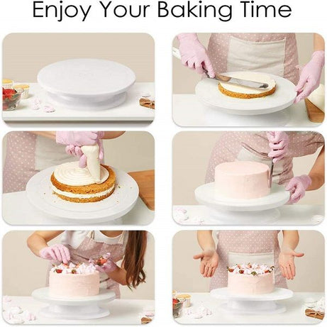 Cake Table 360° Rotating 28 cm Plastic - Oshi.pk - Buy & Sell Online