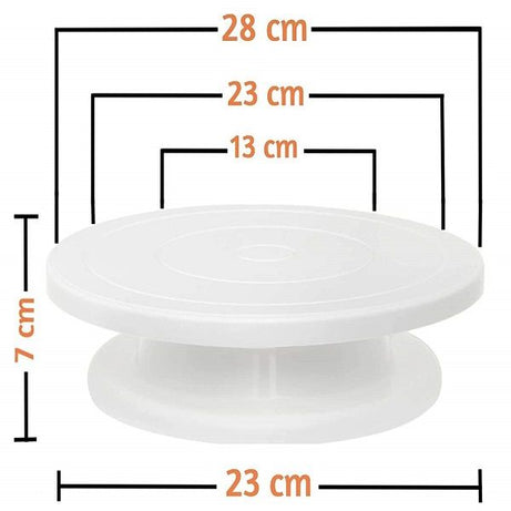 Cake Table 360° Rotating 28 cm Plastic - Oshi.pk - Buy & Sell Online