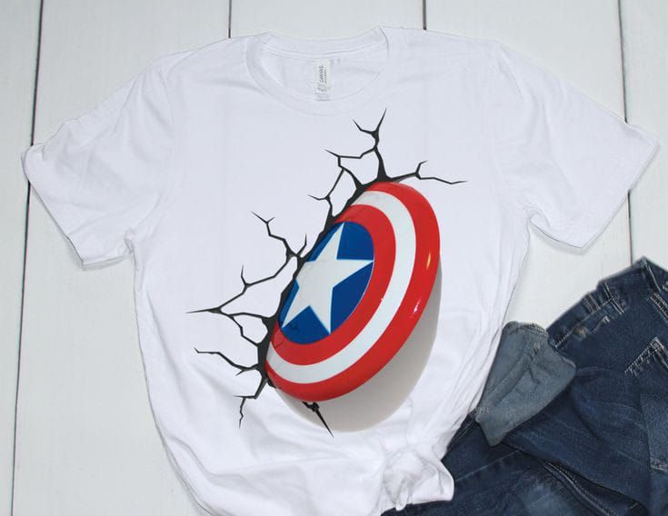 Captain America Printed Cotton Half Sleeves O Neck White T Shirt - Oshi.pk - Buy & Sell Online