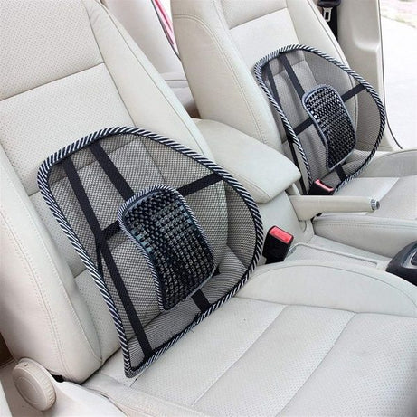 Car Back Rest Support with Massage Beads Ergonomic Designed for Comfort and Lower Back Pain Relief - Oshi.pk - Buy & Sell Online