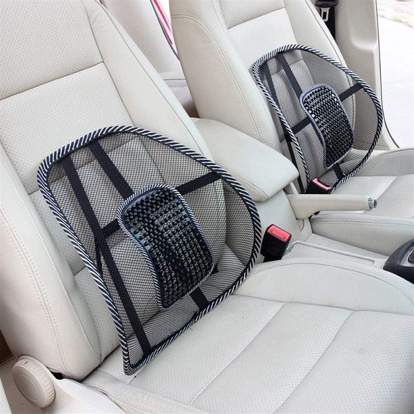 Car Back Rest Support with Massage Beads Ergonomic Designed for Comfort and Lower Back Pain Relief - Oshi.pk - Buy & Sell Online