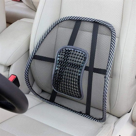 Car Back Rest Support with Massage Beads Ergonomic Designed for Comfort and Lower Back Pain Relief - Oshi.pk - Buy & Sell Online