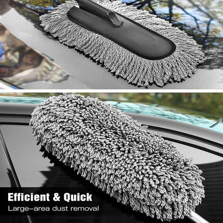 Car Duster Extendable Long Handle Microfiber Duster Exterior Scratch Free Car Cleaning Tool - Oshi.pk - Buy & Sell Online