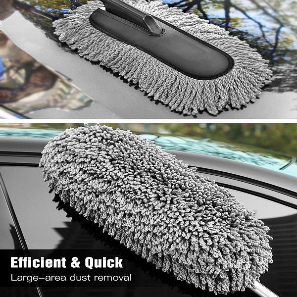 Car Duster Extendable Long Handle Microfiber Duster Exterior Scratch Free Car Cleaning Tool - Oshi.pk - Buy & Sell Online