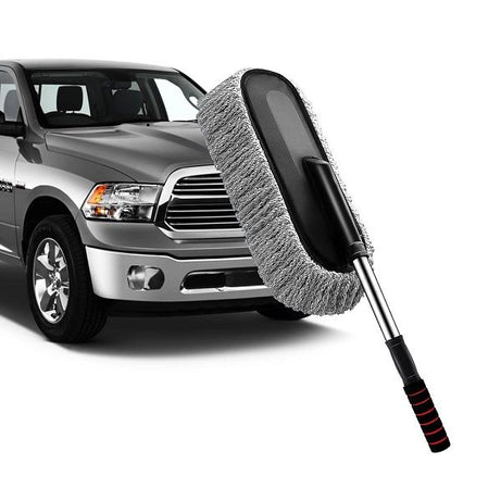 Car Duster Extendable Long Handle Microfiber Duster Exterior Scratch Free Car Cleaning Tool - Oshi.pk - Buy & Sell Online