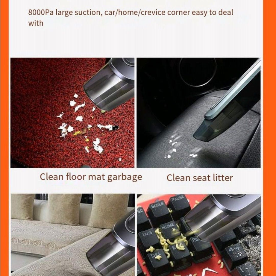 Car hand-held portable wireless vacuum cleaner Wet and dry high-power car vacuum cleaner for small cars - Oshi.pk - Buy & Sell Online