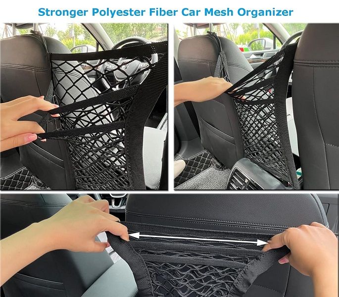 Car Mesh Organizer 3 Layer Car Storage Organizer Seat Back Net - Oshi.pk - Buy & Sell Online