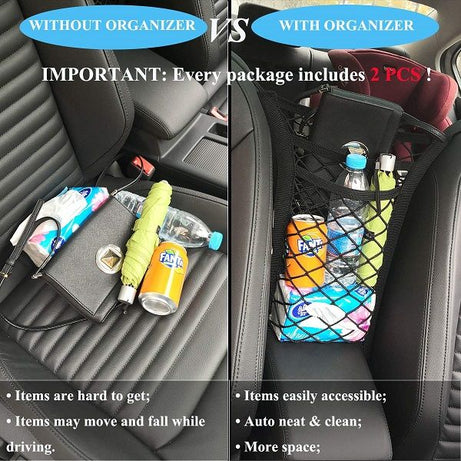 Car Mesh Organizer 3 Layer Car Storage Organizer Seat Back Net - Oshi.pk - Buy & Sell Online