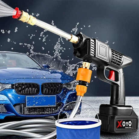 Car Pressure Washer Cordless Portable Cleaner 48V High Wireless Lithium Battery 3 In 1 Nozzle - Oshi.pk - Buy & Sell Online