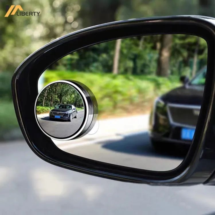 Car Round Mirror Original Glass Rear view Blind spot Side Mirror Wide angle 360 lens 2 pcs - Oshi.pk - Buy & Sell Online
