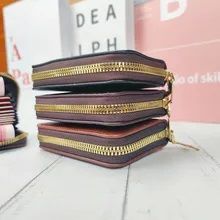 New Men's Leather Card Holder Storage Bags Blocking Zipper Thin Pocket - Oshi.pk - Buy & Sell Online