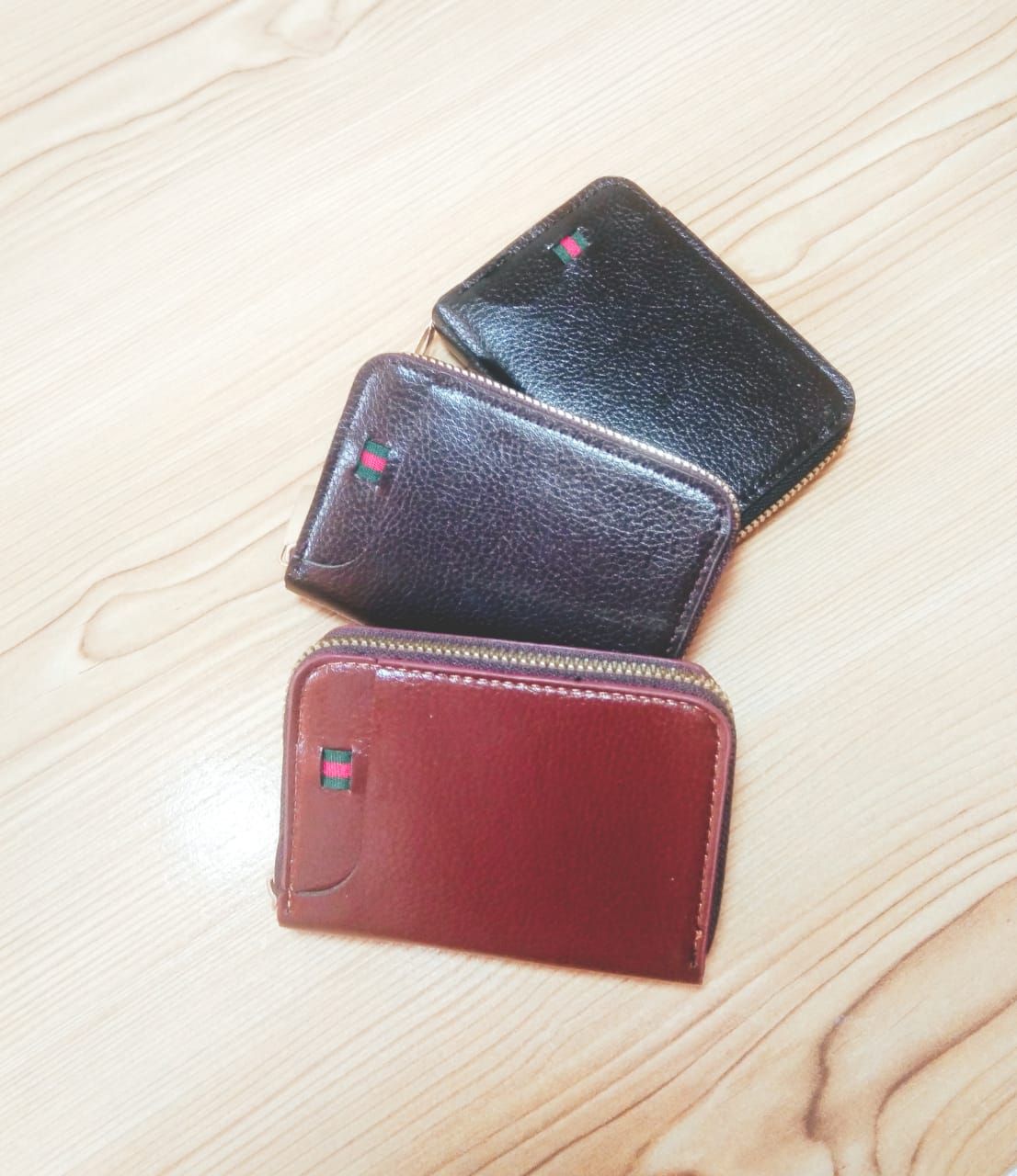 New Men's Leather Card Holder Storage Bags Blocking Zipper Thin Pocket - Oshi.pk - Buy & Sell Online