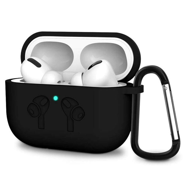 Case for AirPods Pro Silicone Earphone Protective Cover with Carabiner Headphone Accessories - Oshi.pk - Buy & Sell Online