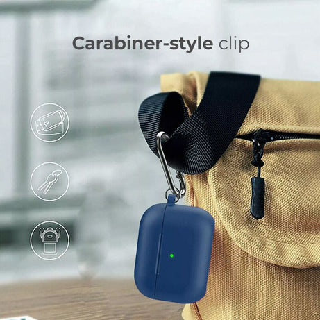 Case for AirPods Pro Silicone Earphone Protective Cover with Carabiner Headphone Accessories - Oshi.pk - Buy & Sell Online