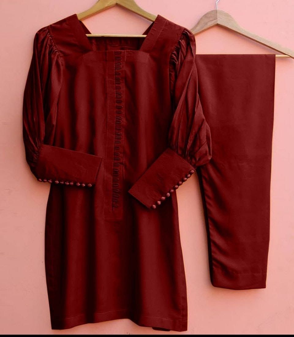 Casual Loops Style 2-Pcs Stiched Suit - Oshi.pk - Buy & Sell Online