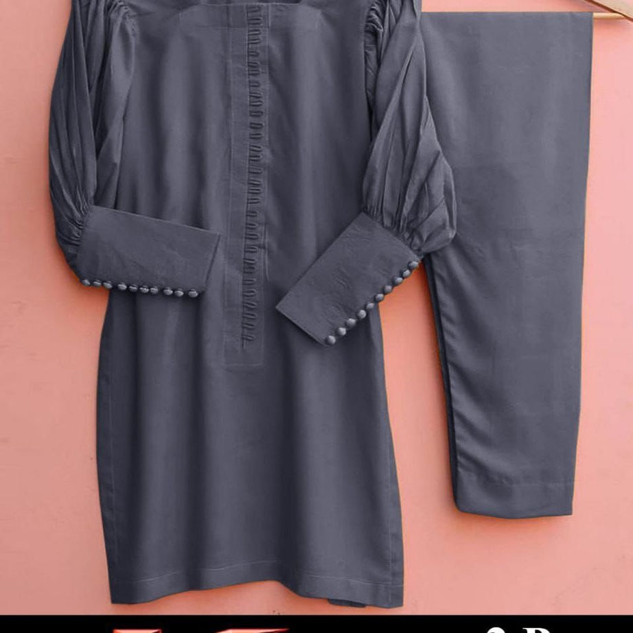 Casual Loops Style 2-Pcs Stiched Suit - Oshi.pk - Buy & Sell Online