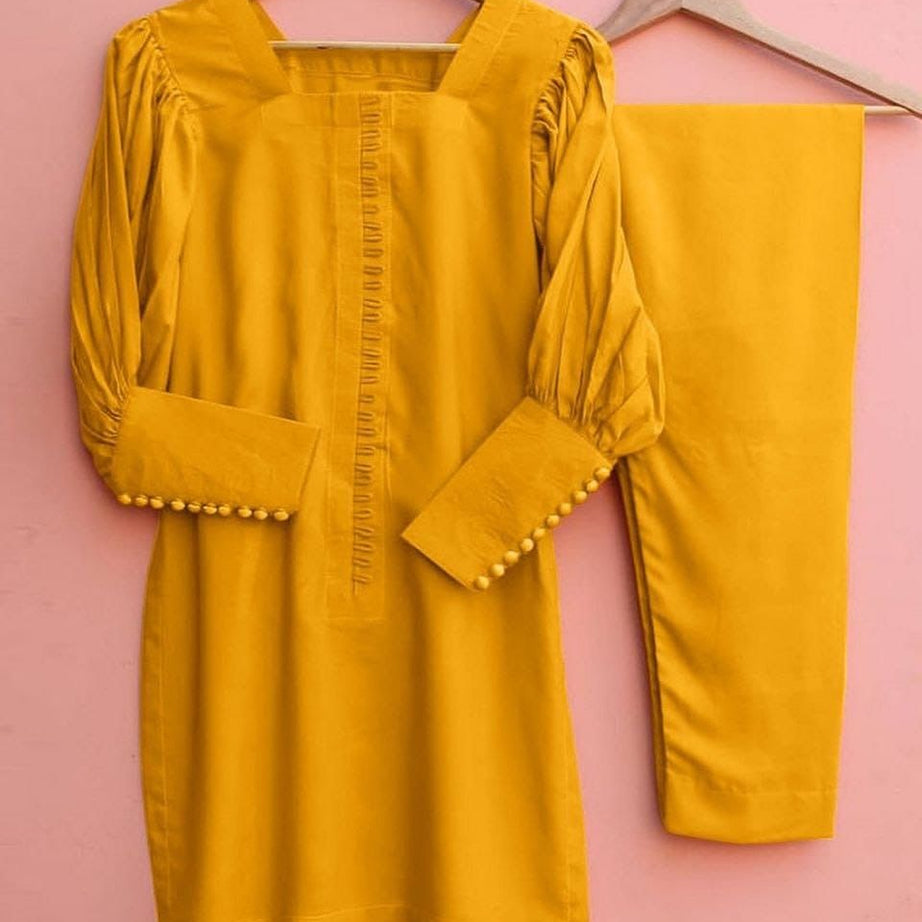 Casual Loops Style 2-Pcs Stiched Suit - Oshi.pk - Buy & Sell Online