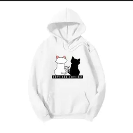 Cat Fleece Pull Over Hoodie For Women - Oshi.pk - Buy & Sell Online