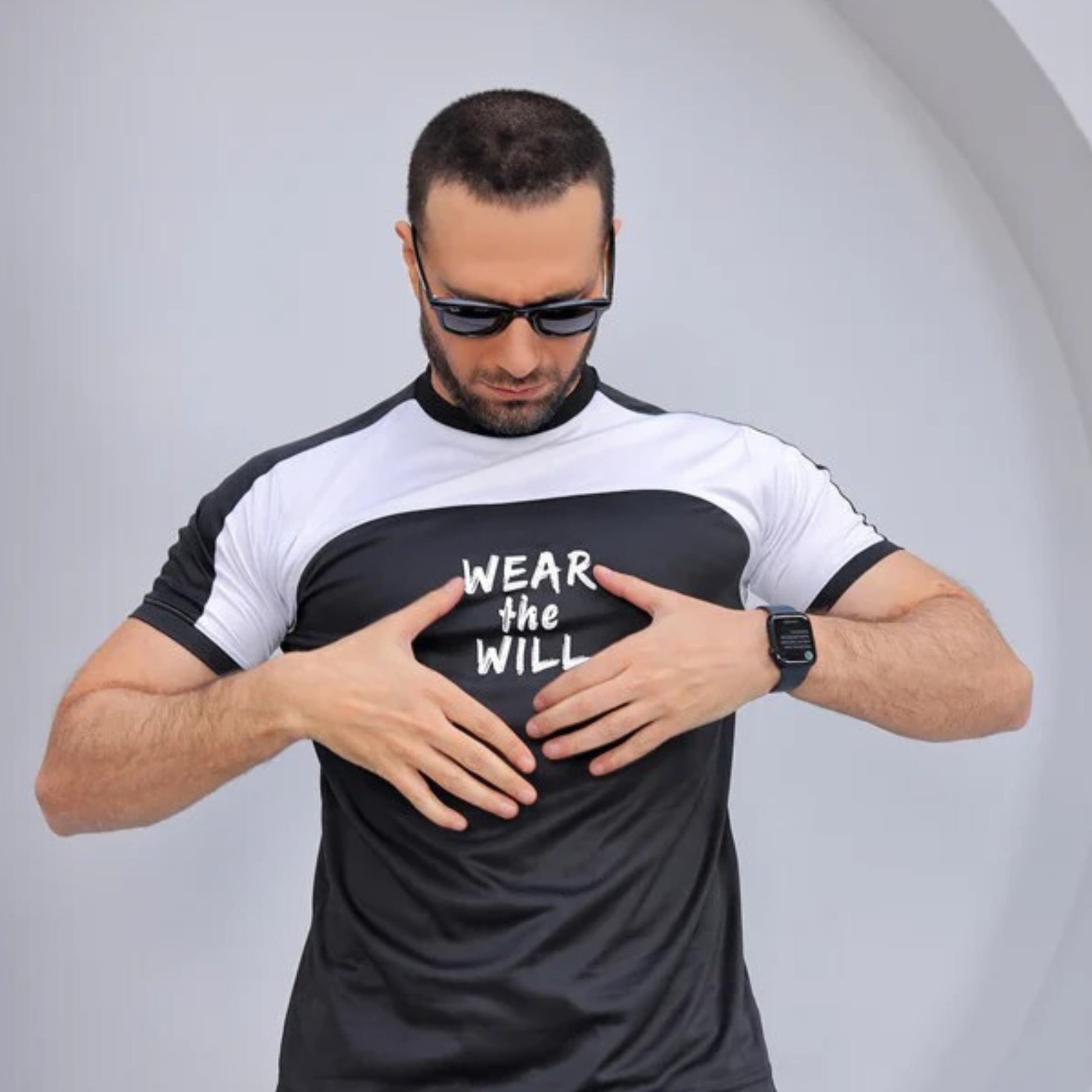 CBZ-Stylish Black & White Printed Dry Fit Tracksuit For Men - Oshi.pk - Buy & Sell Online