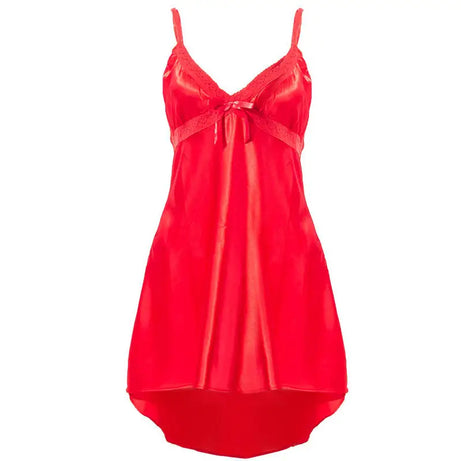 Ladies Satin Chemise with Lace (CHE-03) - Oshi.pk - Buy & Sell Online