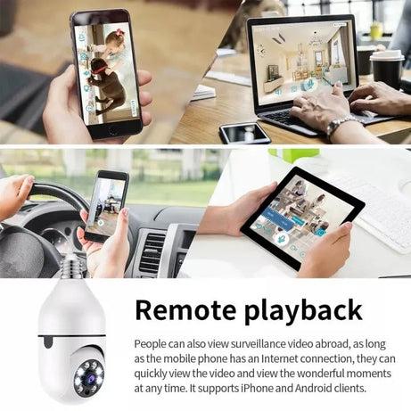 CCTV 1080P Full HD CCTV Camera CCTV Camera Wifi Smart Camera Wifi Camera Home Security Camera Smart Camera Wifi CCTV Wifi Camera Blub Socket Security - Oshi.pk - Buy & Sell Online