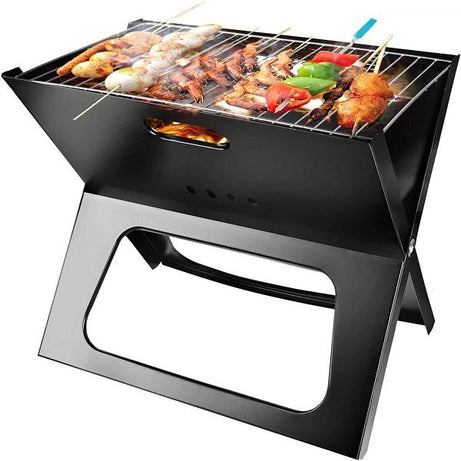 Charcoal Grill Moclever Space saving & Foldable BBQ Barbecue Grill