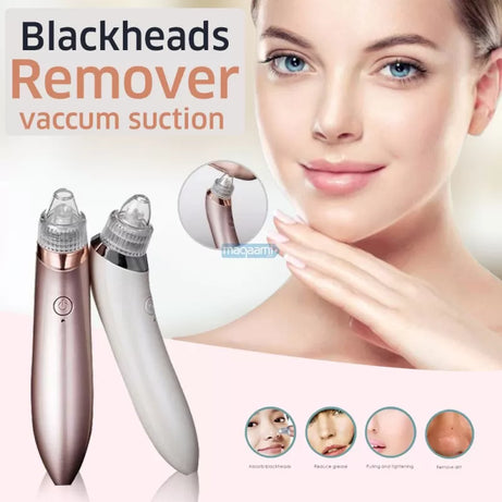 Chargeable Blackhead Removal Machine - 4 in 1 Black Head Remover Machine - Acne Pimple Pore Cleaner Vacuum Suction Tool Blackhead Removal On Nose Suck - Oshi.pk - Buy & Sell Online