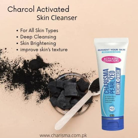 Charisma Pearlized Creamy Charcoal Facewash 100ml (Original) - Oshi.pk - Buy & Sell Online